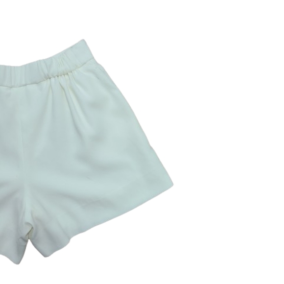Aritzia Babaton Cohen Cream Pleated High Waisted Shorts Women's Size 0 - Picture 8 of 16